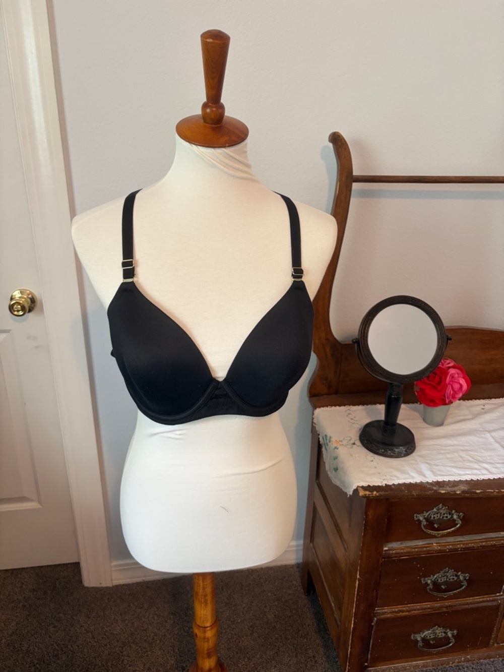 Soma Black Smooth racerback T-Shirt Bra